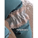 Helkiv käepael pitsilise äärega- beež