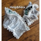  Helkiv käepael pitsilise äärega- valge